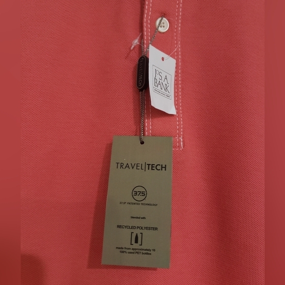 1405- JoS A Bank Traveler Men's Polo Size M NWT - Picture 3 of 6